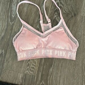 Pink Branded Women's Sports Bra